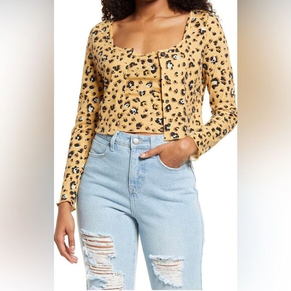 NWT BP Crop Cardigan & Cami Set Sz Lg - Picture 1 of 1